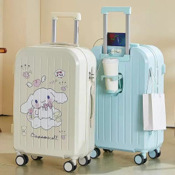 行李箱女高顔值卡通拉桿箱20寸登機箱24寸旅行箱學生大容量密碼箱