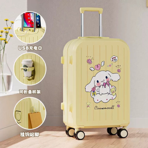 行李箱女高顔值卡通拉桿箱20寸登機箱24寸旅行箱學生大容量密碼箱