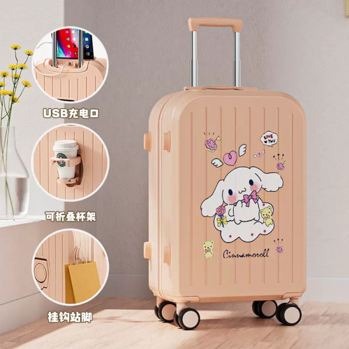 行李箱女高顔值卡通拉桿箱20寸登機箱24寸旅行箱學生大容量密碼箱