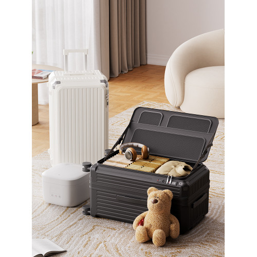 側開行李箱大容量可擴展新款拉桿箱女密碼皮箱子旅行箱男結實耐用