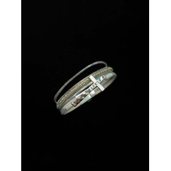 Vintage古著 Leather cross手環