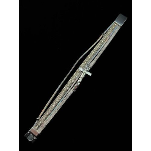 Vintage古著 Leather cross手環