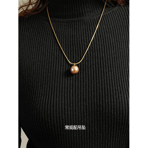 爆款長項鍊珍珠毛衣鏈式針式萬能鏈春夏可調節抽拉式長款不褪色