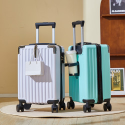 18寸輕便登機拉桿箱高顔值小型行李箱男萬向輪女學生密碼旅行箱子