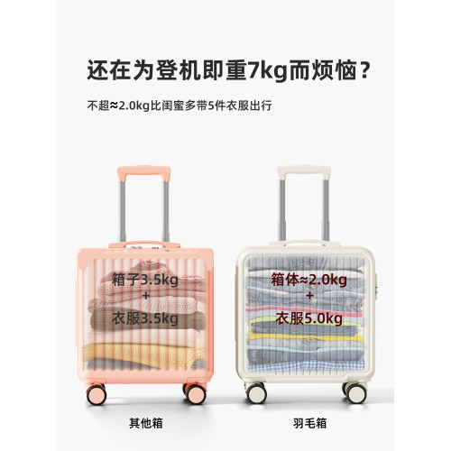 18寸小型行李箱女2026新款20登機免托運拉桿旅行密碼皮箱短途旅行