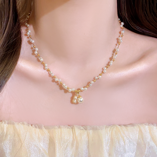 輕奢小衆誇張珍珠項鍊女2026新款頸鏈高級感毛衣鏈配飾鎖骨鍊裝飾