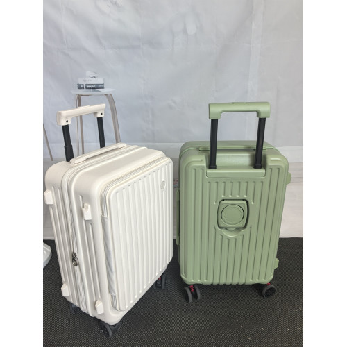 2025新款側開蓋多功能行李箱女24寸學生擴容拉桿箱男20寸登機箱子