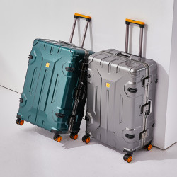 行李箱鋁框拉桿箱男小型20寸萬向輪旅行箱女學生24寸密碼皮箱子28