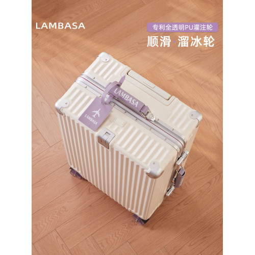 2026新款行李箱女20寸女生高顔值鋁框旅行箱可登機箱子24密碼箱28
