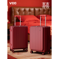 紅色行李箱結婚陪嫁一對新娘嫁妝登機密碼旅行側開拉桿箱2026新款