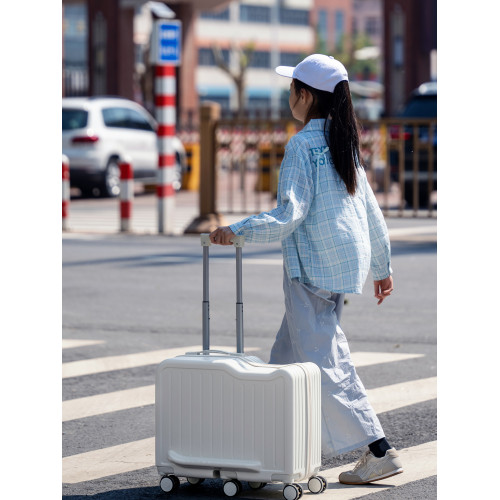 加厚兒童行李箱坐騎旅行箱騎行拉桿箱女男學生寶寶神器坐式旅行箱