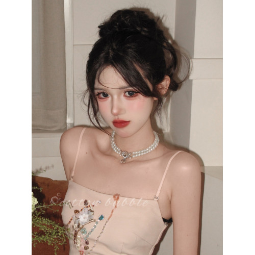 在逃公主珍珠項鍊2026爆款女款輕奢高級感雙層頸鏈誇張鎖骨鍊配飾