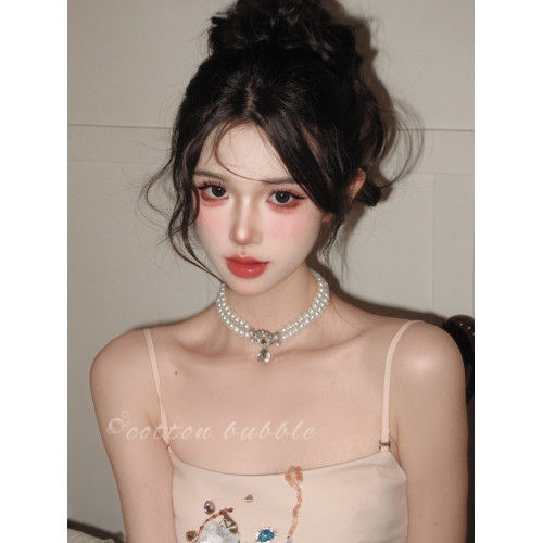 在逃公主珍珠項鍊2026爆款女款輕奢高級感雙層頸鏈誇張鎖骨鍊配飾