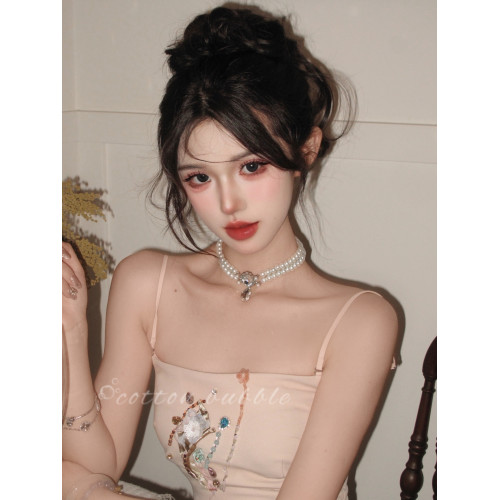 在逃公主珍珠項鍊2026爆款女款輕奢高級感雙層頸鏈誇張鎖骨鍊配飾