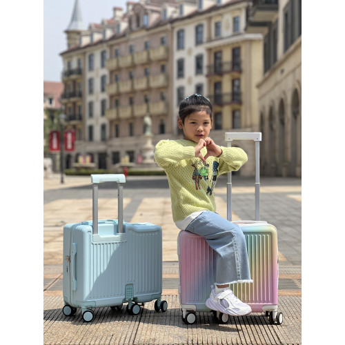 兒童可坐騎行李箱女孩小型輕便20寸登機小學生拉桿箱旅行密碼皮箱