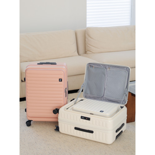 大容量萬向輪行李箱女側開口拉桿箱男24寸旅行箱20寸密碼登機箱