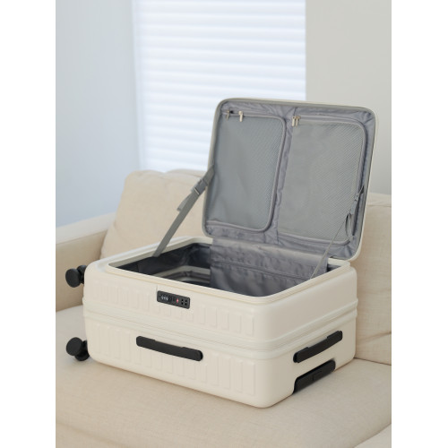 大容量萬向輪行李箱女側開口拉桿箱男24寸旅行箱20寸密碼登機箱