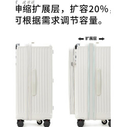 2025新款拉桿包前開口行李箱女20寸大容量可擴展22密碼旅行箱男24