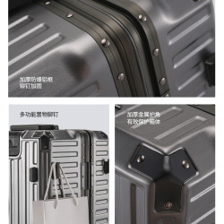 三七開2025新款行李箱女大容量加厚鋁框旅行箱男學生拉桿密碼皮箱