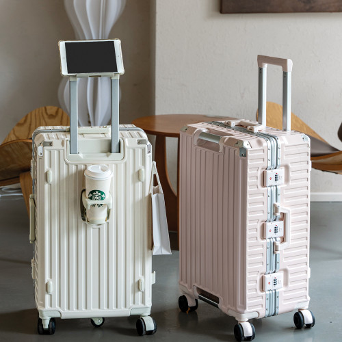 三七開2025新款行李箱女大容量加厚鋁框旅行箱男學生拉桿密碼皮箱