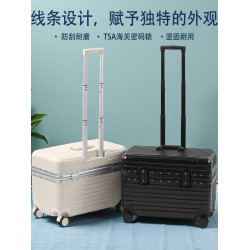 小行李箱20寸拉桿行李箱上開蓋式攝影工具箱結實耐用鋁密碼跟妝箱