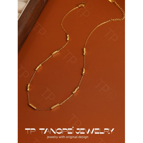 唐珮拼接串珠項鍊女款2025新款日常百搭輕奢精緻頸鏈氣質時尚飾品