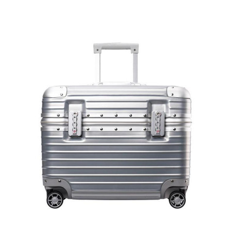 2025新款18寸鋁框行李箱攝影登機箱迷你拉桿箱男萬向輪密碼機長箱