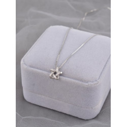 925純銀聖誕星星雪花項鍊女鎖骨鍊氣質高級輕奢2025新爆款ins刻字