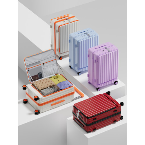 行李箱2026新款側開蓋旅行箱大容量28寬拉桿密碼箱20寸小型登機箱