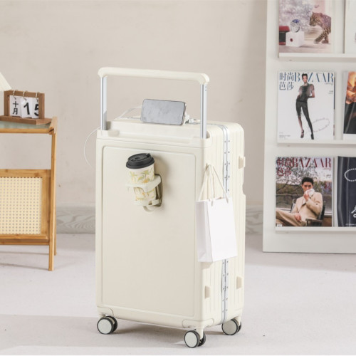 多功能寬拉桿行李箱女鋁框旅行箱男拉鍊登機箱萬向輪大容量密碼箱