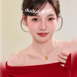 DODOGOGO馬上有錢生肖項鍊女款吊墜輕奢小衆高級頸鏈配飾生日禮物