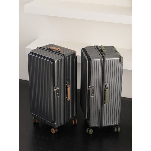 新款超大容量寬拉桿側開口行李箱男28寸擴展拉桿箱萬向輪旅行箱女