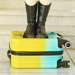 20寸卡通兒童拉桿箱男女學生行李箱小孩萬向輪密碼旅行箱登機拖箱