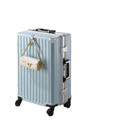 新款時尚男女行李箱輕便收納旅行大容量學生密碼登機箱萬向輪皮箱