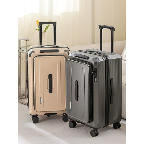 新款側開大容量可擴容行李箱靜音萬向輪28寸加厚拉桿箱密碼登機箱