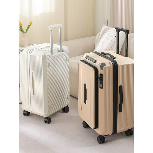 新款側開大容量可擴容行李箱靜音萬向輪28寸加厚拉桿箱密碼登機箱