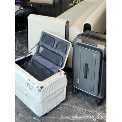 側開口可擴展大容量旅行箱28寸繙蓋拉桿箱PC登機箱2025高級行李箱