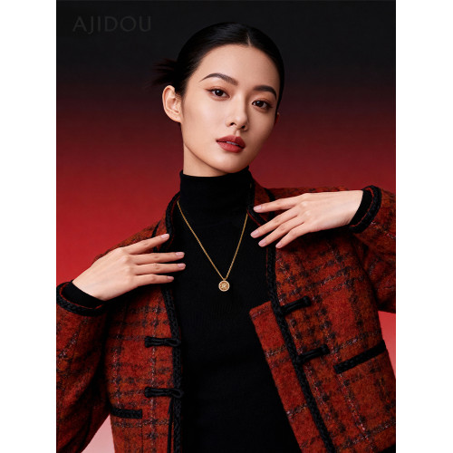 AJIDOU阿吉豆項鍊女款八寶羅盤鎖骨鍊輕奢配飾品小衆高級感毛衣鏈 AJIDOU阿吉豆項鍊女款八寶羅盤鎖骨鍊輕奢配飾品小衆高級感毛衣鏈