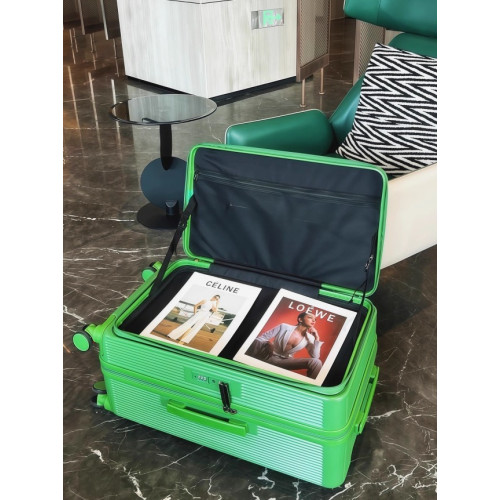 超大容量雙開合側開口行李箱靜音20寸登機箱繙蓋拉桿箱女PC旅行箱