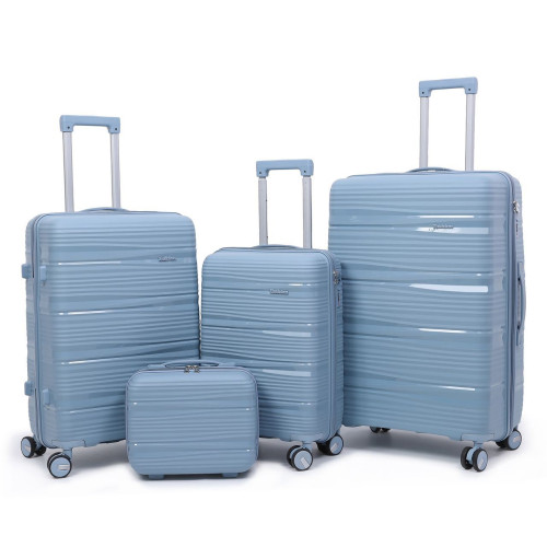 4 Pieces Suitcase Luggage Set Hand Carry On Light Cabin Bags