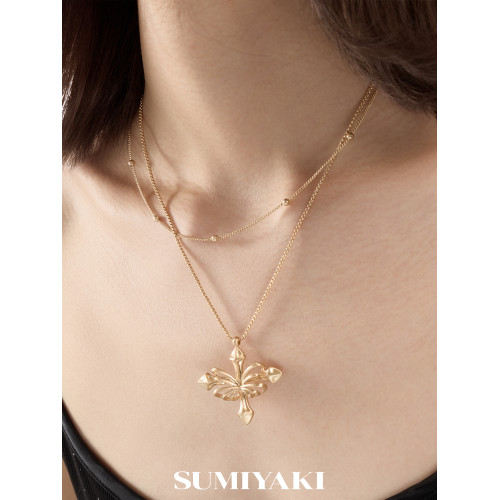 SUMIYAKI 蝶骨·共生系列雙層曡戴項鍊輕奢高級鎖骨鍊choker女
