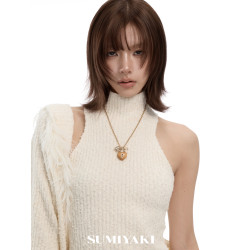 SUMIYAKI 愛鎖芯系列 崖柏天然木頭項鍊 OT釦鑰匙愛心鎖骨鍊女