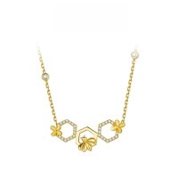 郝熠然同款有財花鎖骨鍊雲熠同款輕奢高級感手鏈耳釘耳飾精緻項鍊