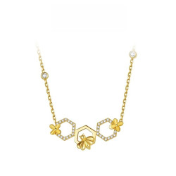 郝熠然同款有財花鎖骨鍊雲熠同款輕奢高級感手鏈耳釘耳飾精緻項鍊