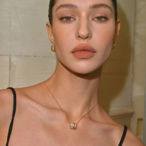 Boonee alus圓筒項鍊簡約鎖骨鍊女款輕奢高級感小衆設計時尚百搭