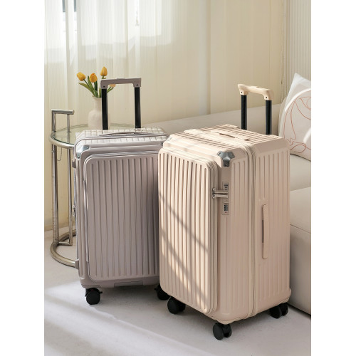 旅大俠側繙蓋可擴展行李箱女新款萬向輪拉桿箱大容量密碼旅行箱男