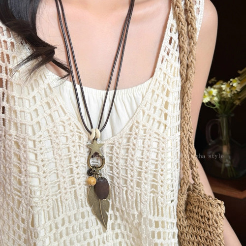 A「她非池物」蒜了鴨西太後薇薇安新中式項鍊小衆設計高級鎖骨鍊