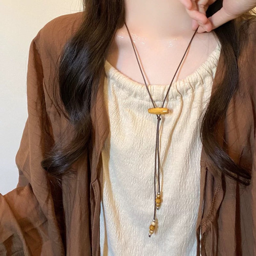 A「她非池物」蒜了鴨西太後薇薇安新中式項鍊小衆設計高級鎖骨鍊
