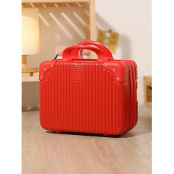 手提箱化妝箱女小箱子14寸大容量密碼箱收納儲物箱小箱子可掛大箱