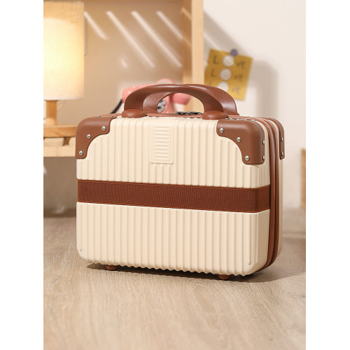 手提箱化妝箱女小箱子14寸大容量密碼箱收納儲物箱小箱子可掛大箱